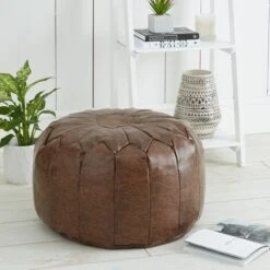 Moroccan Stitched Pouffe -DUNELM Furniture Shop 1000007167 alt01