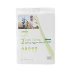 Pack Of 2 Freshnights Cotton Anti-Allergy Zipped Pillow Protectors -DUNELM Furniture Shop 1000010800 alt02