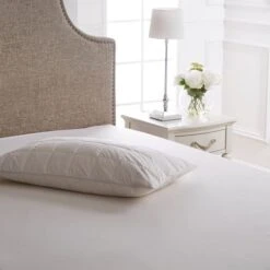 Dorma Duck Down Surround Memory Foam Back Sleeper Pillow -DUNELM Furniture Shop 1000066184 alt01