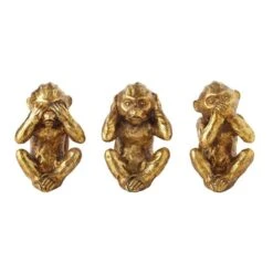 Hear No Evil Resin Monkey Ornament -DUNELM Furniture Shop 1000107367 alt01