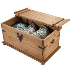 Corona Storage Trunk, Pine -DUNELM Furniture Shop 1000108058 alt02