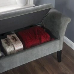 Balmoral Window Seat, Grey Chenille -DUNELM Furniture Shop 1000135394 alt07