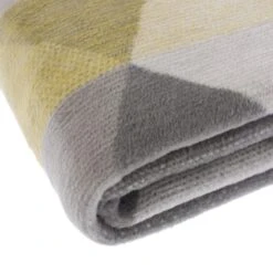 Super Soft Geo Ochre Throw -DUNELM Furniture Shop 1000152687 alt03