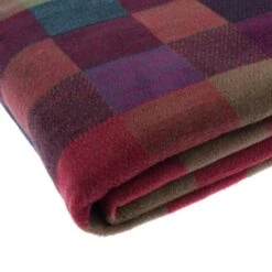 Super Soft Textured Check Multicoloured Throw -DUNELM Furniture Shop 1000152690 alt03