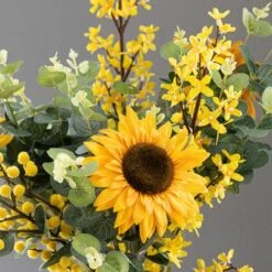 Florals Forever Artificial Ella Yellow Sunflower Luxury Bouquet -DUNELM Furniture Shop 1000168559 alt02