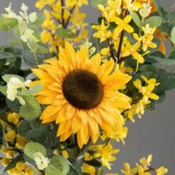 Florals Forever Artificial Ella Yellow Sunflower Luxury Bouquet -DUNELM Furniture Shop 1000168559 alt03