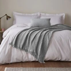 Cotton Waffle Cushion -DUNELM Furniture Shop 1000180707 alt02