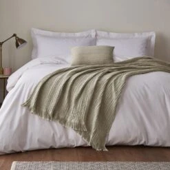 Cotton Waffle Cushion -DUNELM Furniture Shop 1000180707 alt03