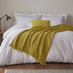 Cotton Waffle Cushion -DUNELM Furniture Shop 1000180707 alt04