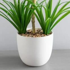 Artificial Yucca Plant In White Ceramic Plant Pot -DUNELM Furniture Shop 1000183215 alt02
