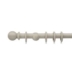 Swish Romantica Fixed Wooden Curtain Pole With Rings -DUNELM Furniture Shop 30181088