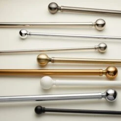 Ashton Extendable Metal Curtain Pole With Rings -DUNELM Furniture Shop 30201837 alt07