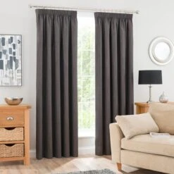 Solar Blackout Pencil Pleat Curtains 34 Solar Blackout Pencil Pleat Curtains -DUNELM Furniture Shop 30285162 alt01