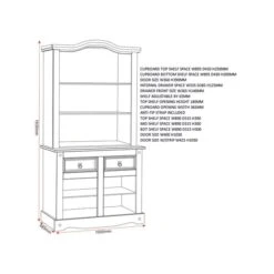 Corona Dresser Unit, Pine -DUNELM Furniture Shop 30498661 alt09