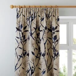 Zen Jacquard Pencil Pleat Curtains -DUNELM Furniture Shop 30563298