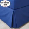 Non Iron Plain Dye Navy Pleated Valance -DUNELM Furniture Shop 30565003
