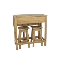 Corona 2 Seater Rectangular Drop Leaf Dining Table With 2 Chairs -DUNELM Furniture Shop 30606800 alt04