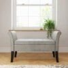 Balmoral Window Seat, Grey Chenille