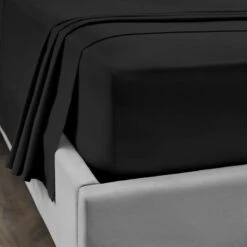 Dorma Smooth & Soft 300 Thread Count Cotton Sateen Flat Sheet -DUNELM Furniture Shop 30624417