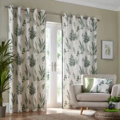 Fern Eyelet Curtains 37 Fern Eyelet Curtains -DUNELM Furniture Shop 30645715 alt03