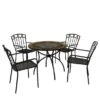 Virginia 91cm Patio Table Set With 4 Mayfield Chairs -DUNELM Furniture Shop 30651960