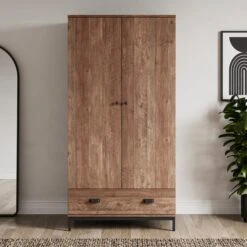 Fulton Double 1 Drawer Wardrobe