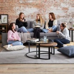 Easton Dobby Floor Cushion -DUNELM Furniture Shop 30669554 alt07