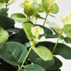 Artificial Eucalyptus In White Plant Pot -DUNELM Furniture Shop 30675307 alt01