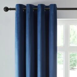 Reversible Velour Eyelet Curtains -DUNELM Furniture Shop 30687256