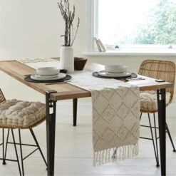 Macrame Global Box Seat Pad -DUNELM Furniture Shop 30689641 alt03