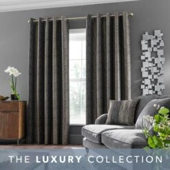 Alexandria Stripe Eyelet Curtains -DUNELM Furniture Shop 30689798 alt01