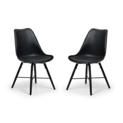 Kari Set Of 2 Dining Chairs, Faux Leather -DUNELM Furniture Shop 30690012 alt01