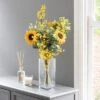 Florals Forever Artificial Ella Yellow Sunflower Luxury Bouquet -DUNELM Furniture Shop 30703564