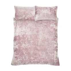 Catherine Lansfield Crushed Velvet Duvet Cover And Pillowcase Set -DUNELM Furniture Shop 30705247 alt07