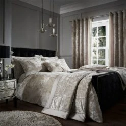 Catherine Lansfield Crushed Velvet Duvet Cover And Pillowcase Set -DUNELM Furniture Shop 30705253