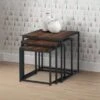 Tribeca Nest Of 3 Tables, Walnut -DUNELM Furniture Shop 30705853