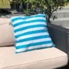 Coast Blue Water Resistant Outdoor Cushion -DUNELM Furniture Shop 30708285