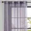 Crushed Eyelet Single Voile Panel -DUNELM Furniture Shop 30716605