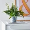 Artificial Fern In Iron Plant Pot -DUNELM Furniture Shop 30716631