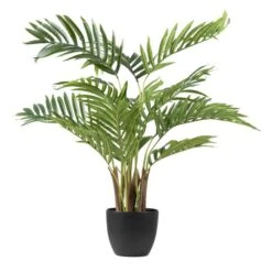 Artificial Real Touch Areca Palm Tree In Black Plant Pot -DUNELM Furniture Shop 30724993 alt02