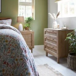 Indi 1 Door Bedside Table, Mango Wood -DUNELM Furniture Shop 30727644 alt07