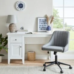 Lynton White Desk -DUNELM Furniture Shop 30727791 alt01