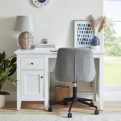Lynton White Desk -DUNELM Furniture Shop 30727791 alt02