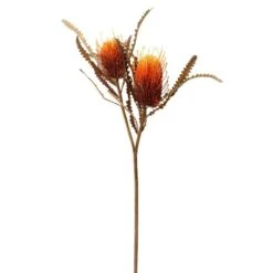 Artificial Orange Banksia Stem -DUNELM Furniture Shop 30730262 alt03