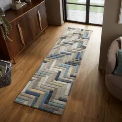 Flair Russo Wool Geometric Modern Runner 17 Flair Russo Wool Geometric Modern Runner -DUNELM Furniture Shop 30741666