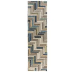 Flair Russo Wool Geometric Modern Runner 21 Flair Russo Wool Geometric Modern Runner -DUNELM Furniture Shop 30741666 alt04