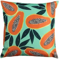 Papaya Aqua Outdoor Cushion -DUNELM Furniture Shop 30744251 alt02