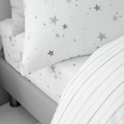 Bianca Fine Linens Stars 100% Cotton Fitted Sheet -DUNELM Furniture Shop 30747460 alt01