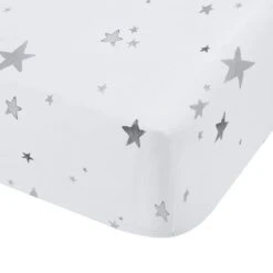 Bianca Fine Linens Stars 100% Cotton Fitted Sheet -DUNELM Furniture Shop 30747460 alt02