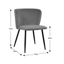 Mandy Linen Dining Chair -DUNELM Furniture Shop 30748441 alt09